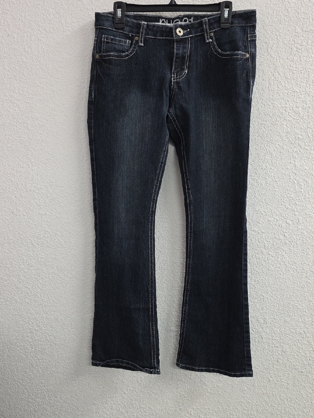 RUE 21 Y2K  Blue Midrise Bootcut Stretch Dark Wash Jeans Size 5/6